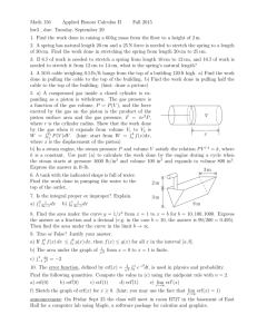 Math 156 Applied Honors Calculus II Fall 2015 hw3 , due: Tuesday