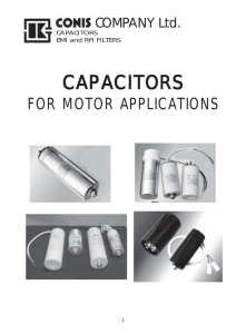 capacitors for motor applications