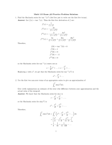 Math 115 Exam #2 Practice Problems
