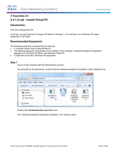 5.4.1.4 Lab - Install Virtual PC