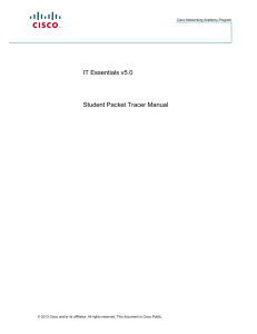 IT Essentials v5.0 Student Packet Tracer Manual