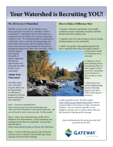 Your Watershed is Recruiting You Article