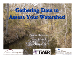 Gathering Data to Assess Your Watershed