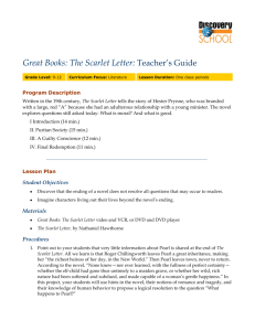 Great Books: The Scarlet Letter: Teacher's Guide
