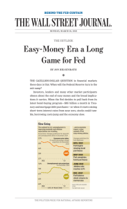 Easy-money era a long game for Fed