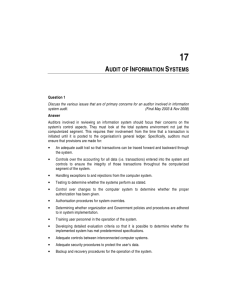audit of information systems