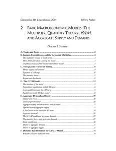 Chapter 2 Basic Macroeconomic Models
