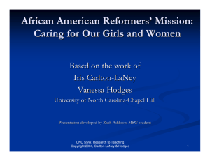 African American Reformers' Mission