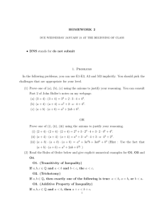 HOMEWORK 2 • DNS stands for do not submit 1. Problems In the
