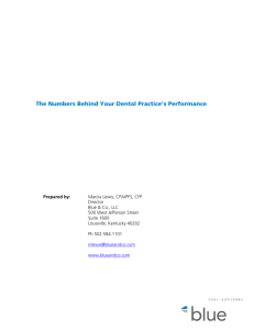 The Numbers Behind Your Dental Practice's Performance