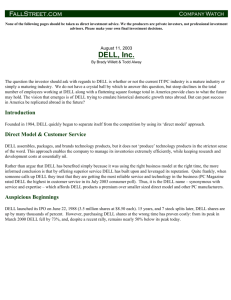 DELL, Inc. - FallStreet.com