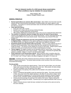 How to interpret results of a child sexual abuse examination.