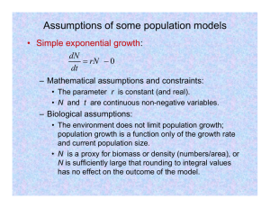 on single-population models