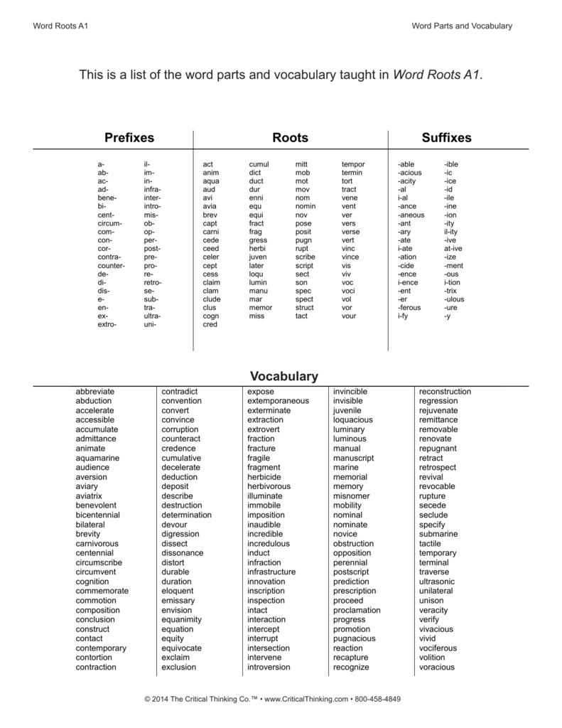 Dict root word