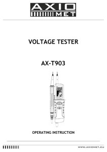 VOLTAGE TESTER AX-T903