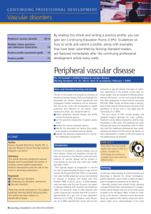 Peripheral vascular disease.