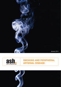 ASH Research Report: Smoking and Peripheral Arterial Disease