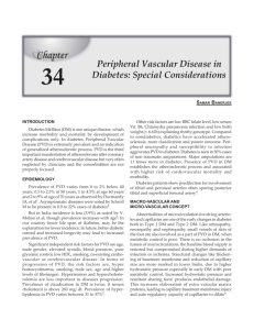 Peripheral Vascular Disease in Diabetes: Special Considerations