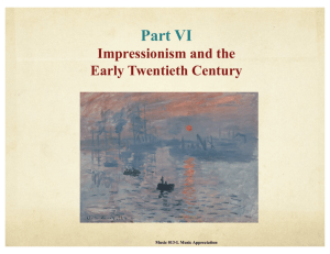 Impressionism and the Early 20th Century