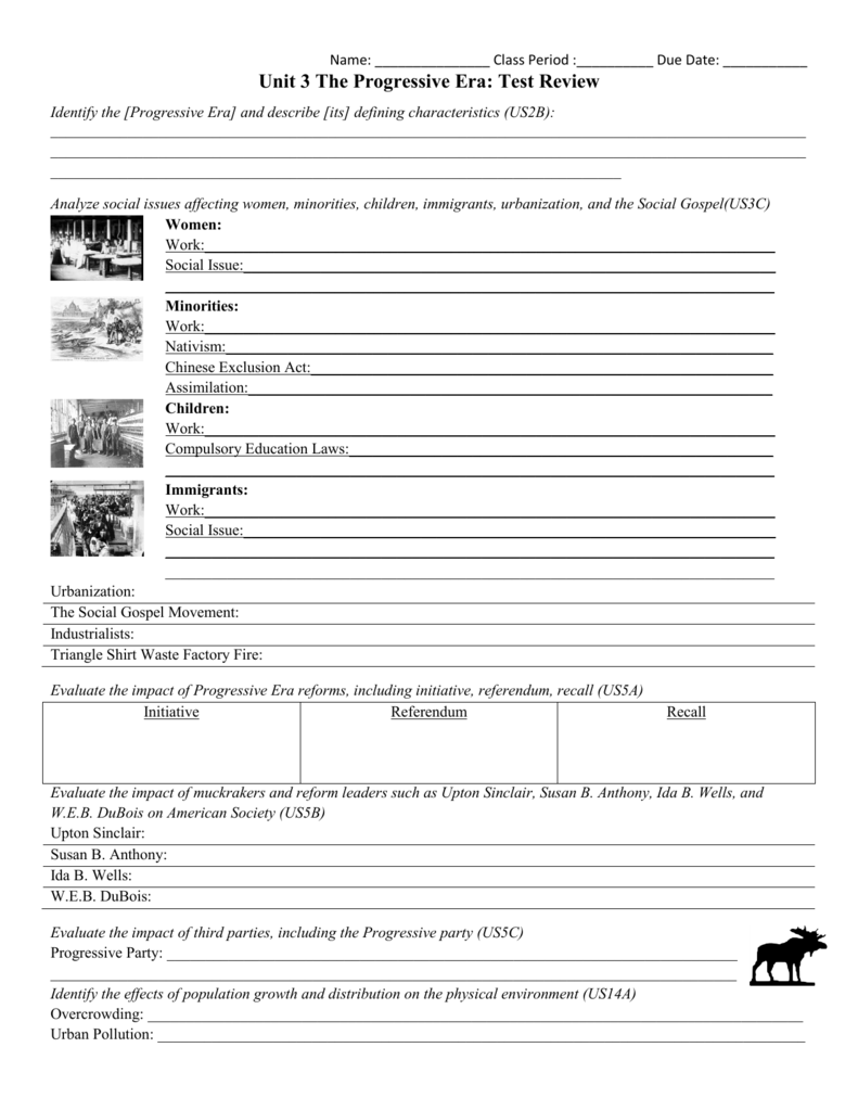 Progressive Era Muckrakers Worksheet Answers - Ivuyteq