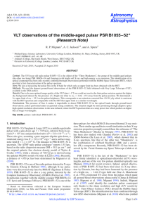 VLT observations of the middle-aged pulsar PSR B1055-52*