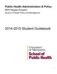 2014-2015 Student Guidebook - University of Minnesota Twin Cities