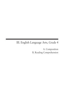 English Language Arts - Massachusetts Department of Education