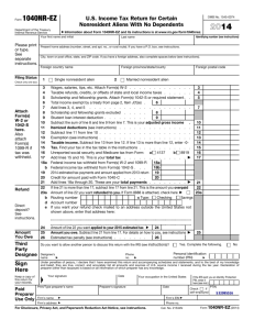 2014 Form 1040NR-EZ - About Beyond Careers