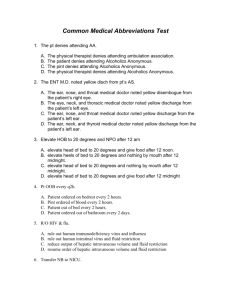 Common Medical Abbreviations Test