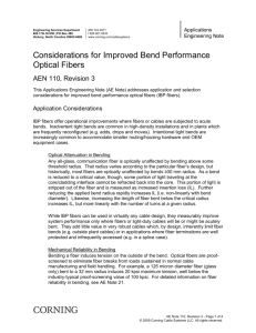 Considerations for Improved Bend Performance Optical Fibers