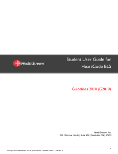 Student User Guide for HeartCode BLS
