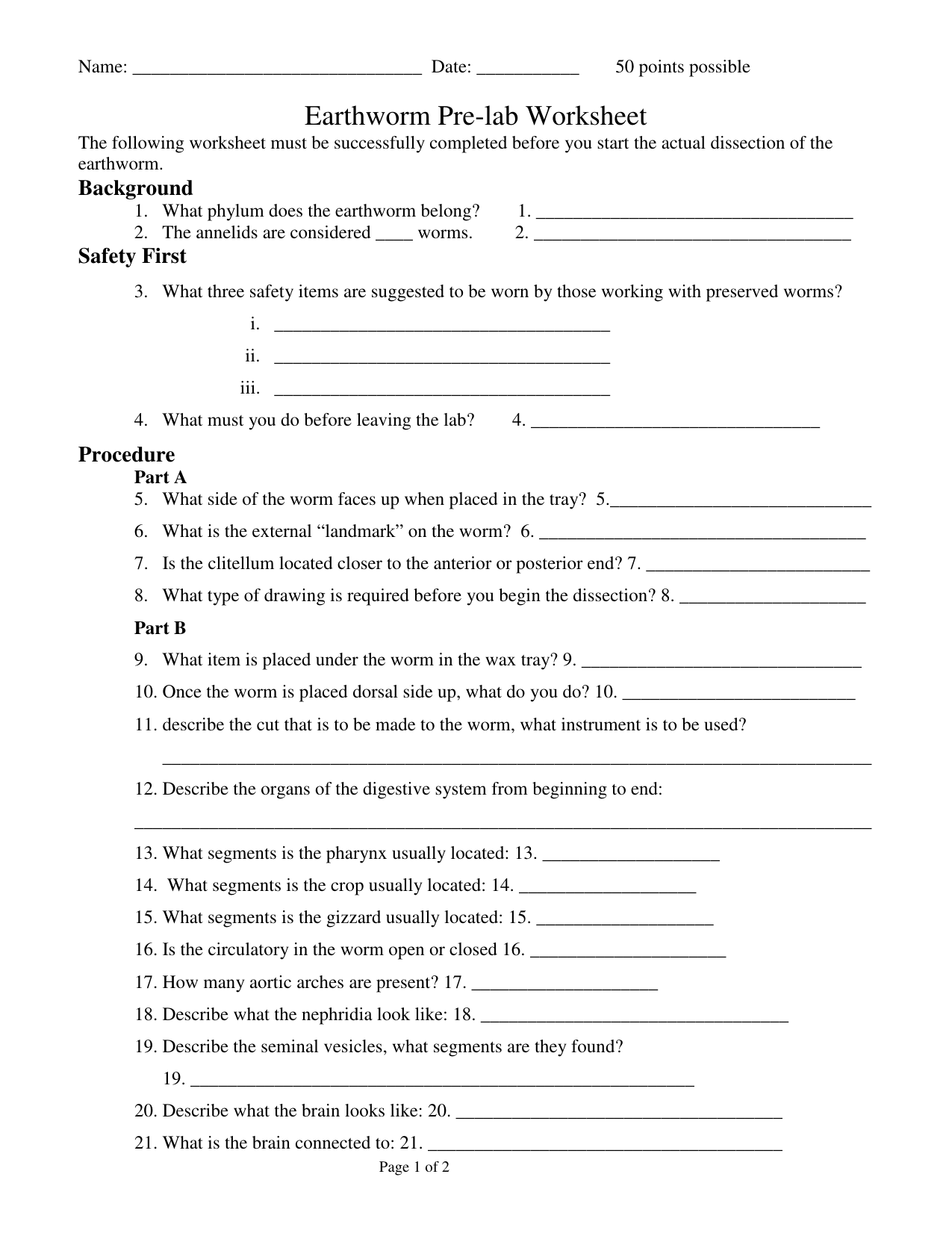  Pre Lab Worksheet Free Download Gmbar co