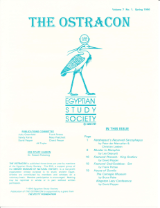 T'Hf, OSTRASONJ - Egyptian Study Society
