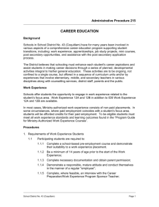 AP 215 Career Education