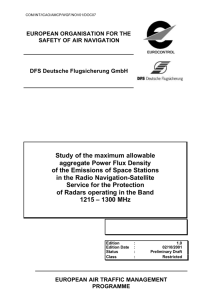 Study of the maximum allowable aggregate Power Flux Density of