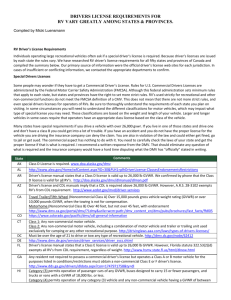 RV license requirements - Family Campers and RVers