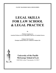 legal skills for law school & legal practice