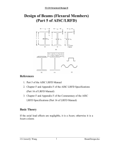 Design of Beams (Flexural Members) (Part 5 of AISC
