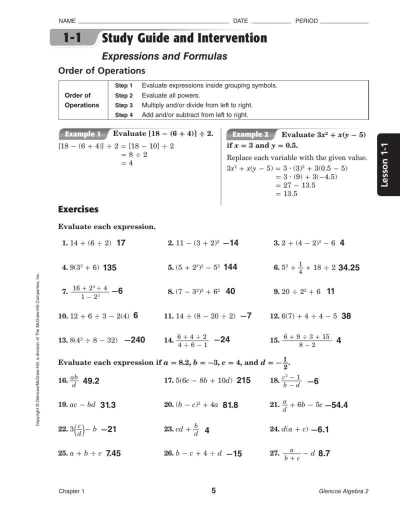 8 2 Study Guide And Intervention Answers Algebra 1 Study Poster 8 2 Study Guide And Intervention Answers Algebra 1 Study Poster