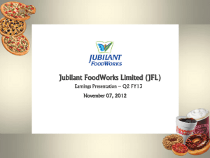 - Jubilant FoodWorks Limited