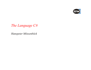 The Language C#
