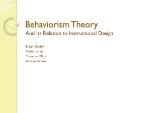 Behaviorism Theory