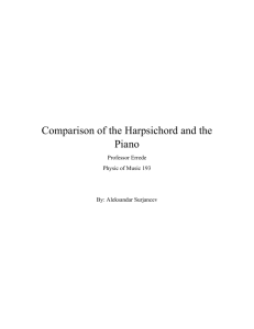 Comparison of the Harpsichord and the Piano