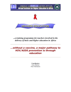 HIV/AIDS Education - International Bureau of Education