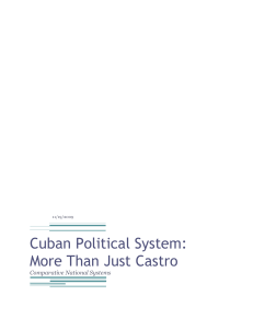 Cuban Political System: More Than Just Castro