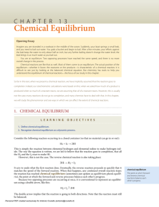 Chemical Equilibrium