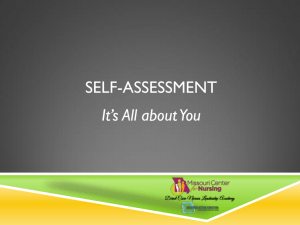 Self-Assessment - Missouri Center for Nursing