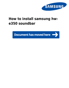How to install samsung hw