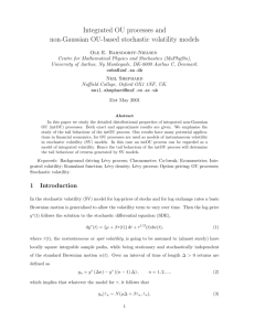 Integrated OU processes and non-Gaussian OU