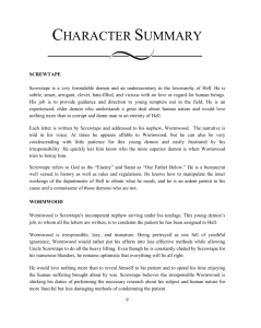 character summary - Screwtape Letters Study Guide